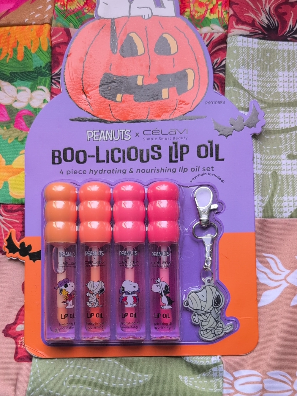 Nwt Peanuts x Celavi boo-licious lip oil set